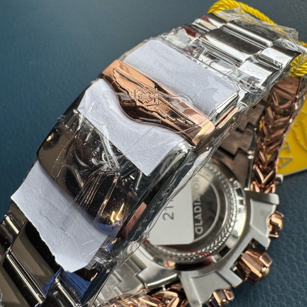 Invicta Swiss Reserve Gladiator 2.92CTW Diamond w/ Rose Gold Mens Watch New! - Picture 8 of 10